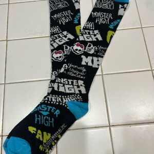 Girls Monster High Knee Socks One Pair 2013